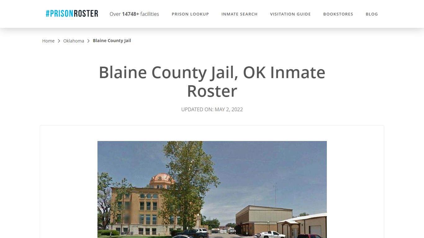 Blaine County Jail, OK Inmate Roster